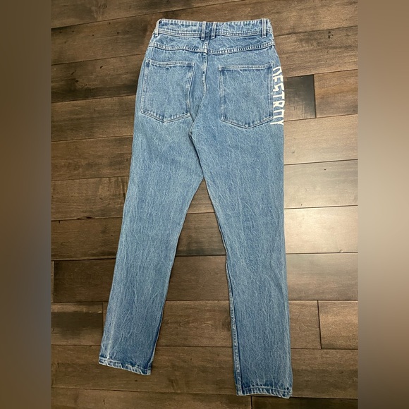 PLEASURES I DIED FOR YOUR SINS PAINTED JEANS - Picture 3 of 4